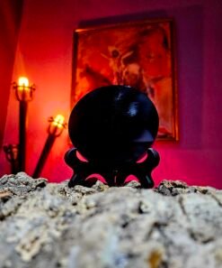 MAGICO ESPEJO NEGRO DE OBSIDIANA.